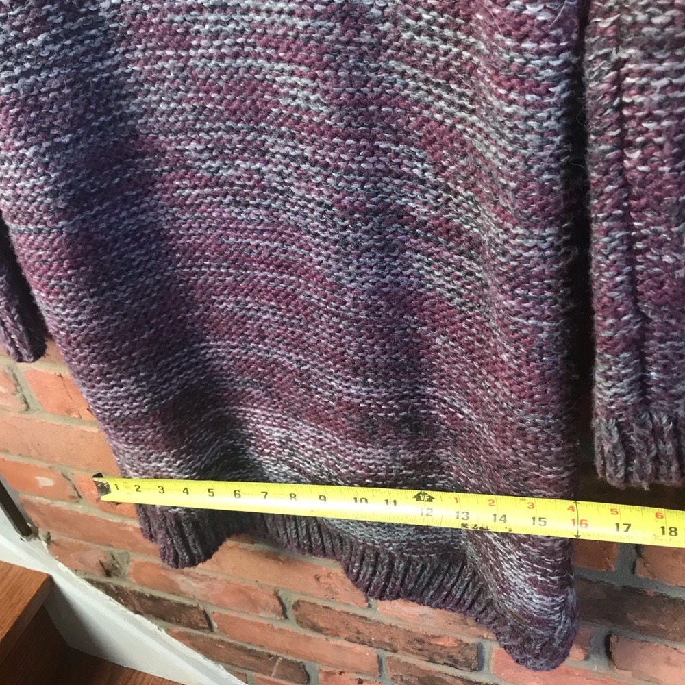 ROOTS Chucky Knit Cowl Neck Sweater Dress Tunic Cozy Soft Warm Knit Heathered XS - Picture 12 of 13